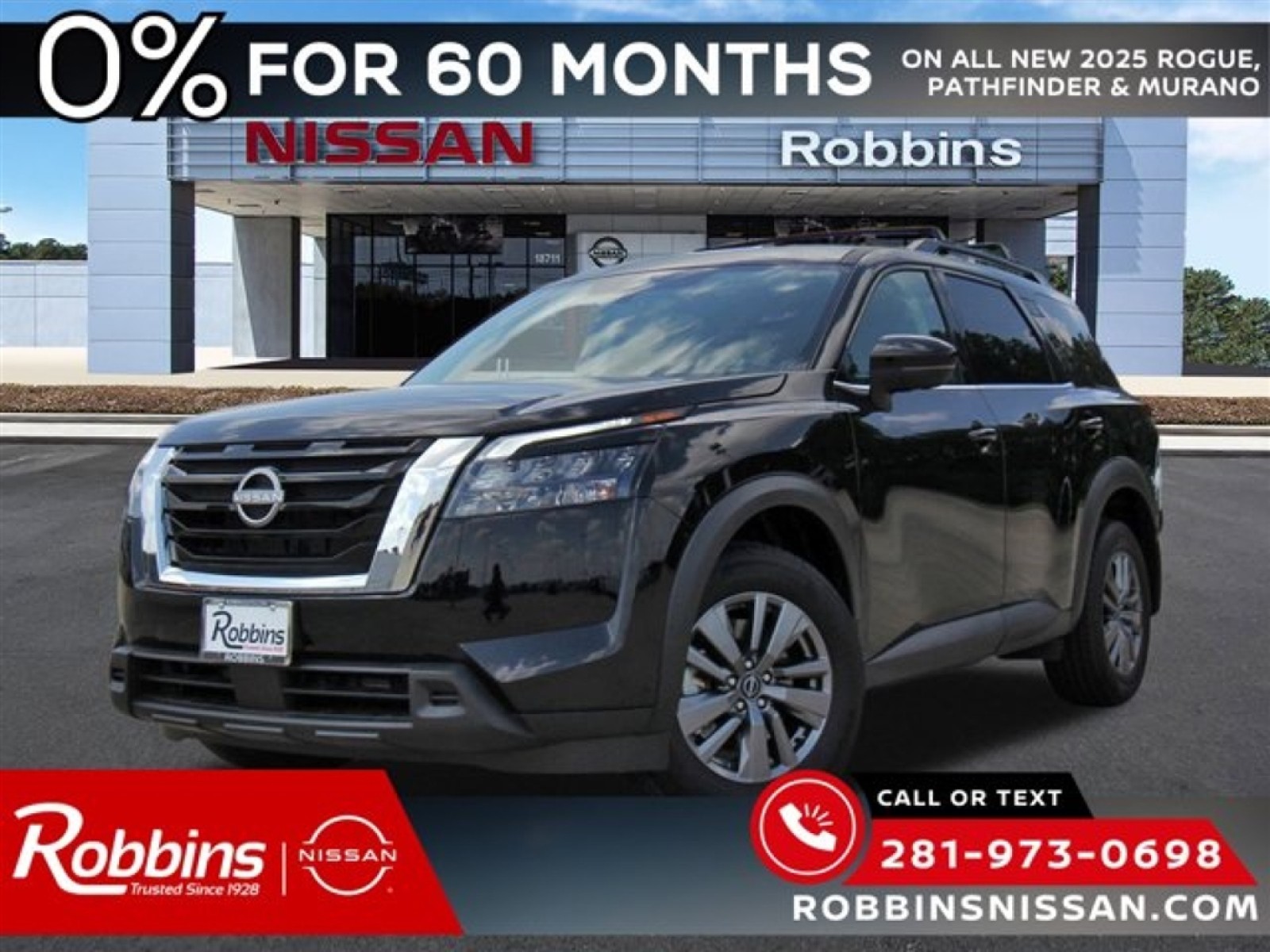 2025 Nissan Pathfinder SV Black at Sterling McCall Nissan