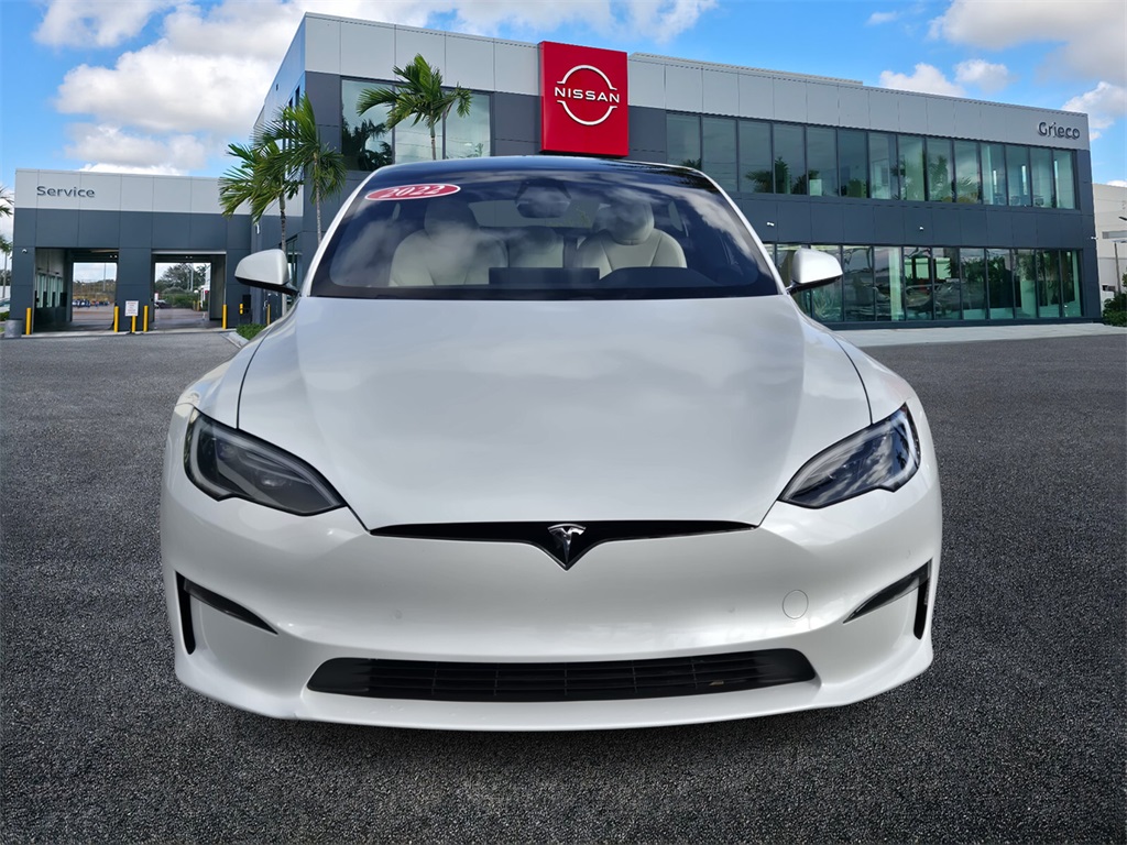 Used 2022 Tesla Model S Plaid with VIN 5YJSA1E69NF487085 for sale in Delray Beach, FL