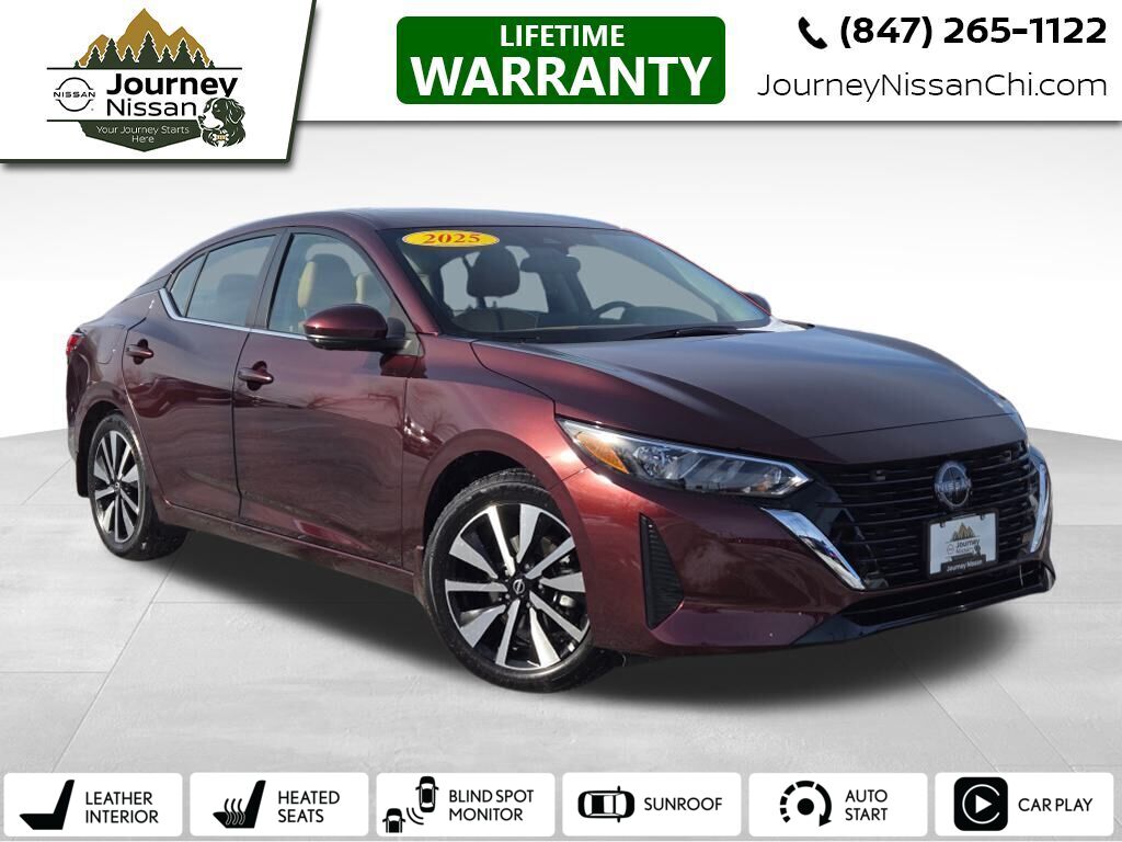 Used 2025 Nissan Sentra SV with VIN 3N1AB8CV3SY212455 for sale in Lindenhurst, IL
