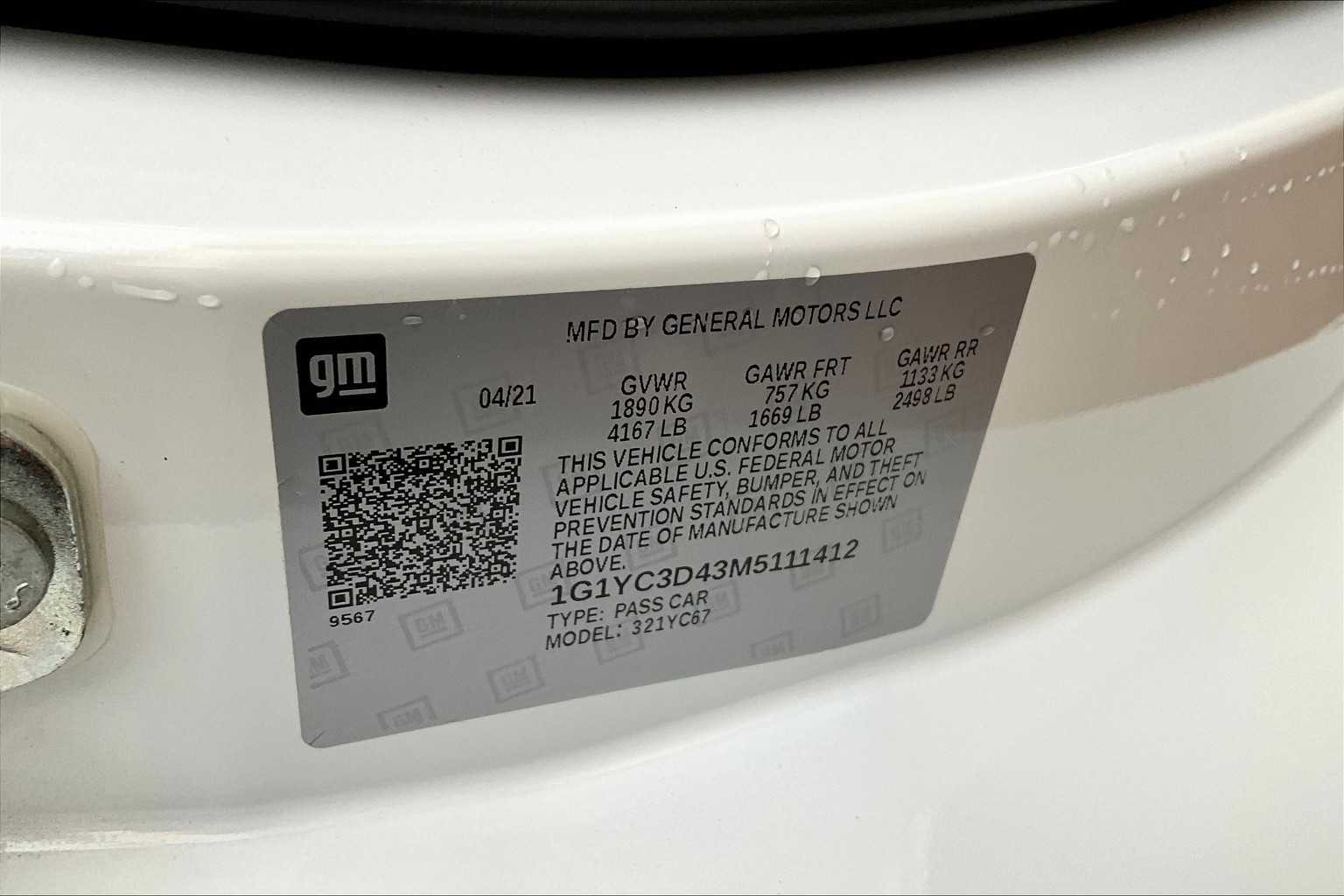 2021 Chevrolet Corvette Stingray 3LT photo 26