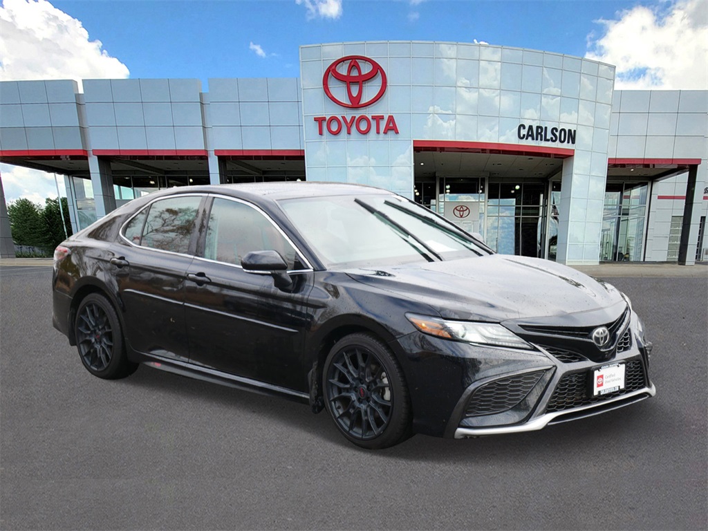 Certified 2021 Toyota Camry XSE with VIN 4T1KZ1AK1MU057256 for sale in Minneapolis, Minnesota