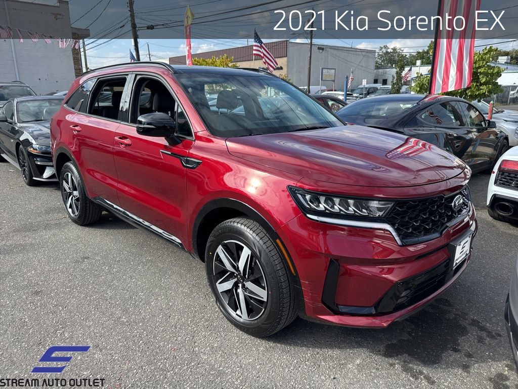Used 2021 Red Kia EX image 1
