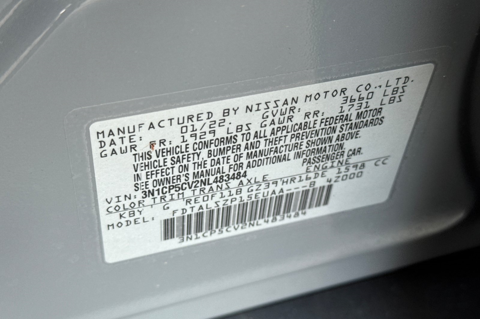 2022 Nissan Kicks SV photo 27