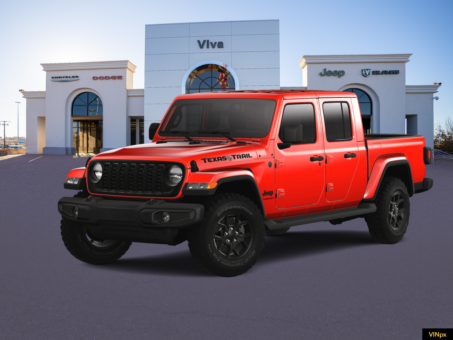 New 2025 Firecracker Red Clear-Coat Exterior Paint Jeep Nighthawk image 1