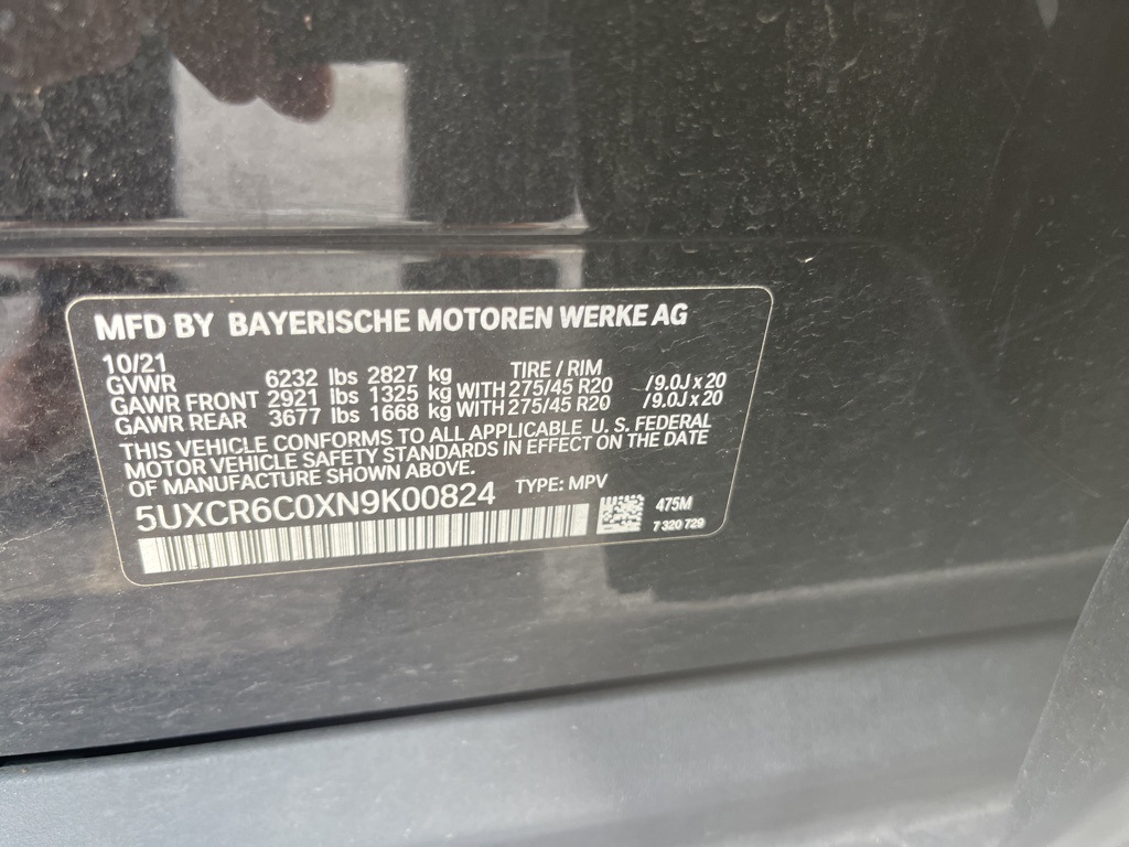 2022 Bmw X5 xDrive40i photo 9
