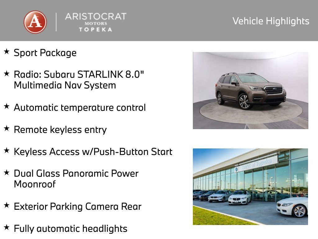 Used 2021 Subaru Ascent Premium with VIN 4S4WMAED3M3445025 for sale in Kansas City