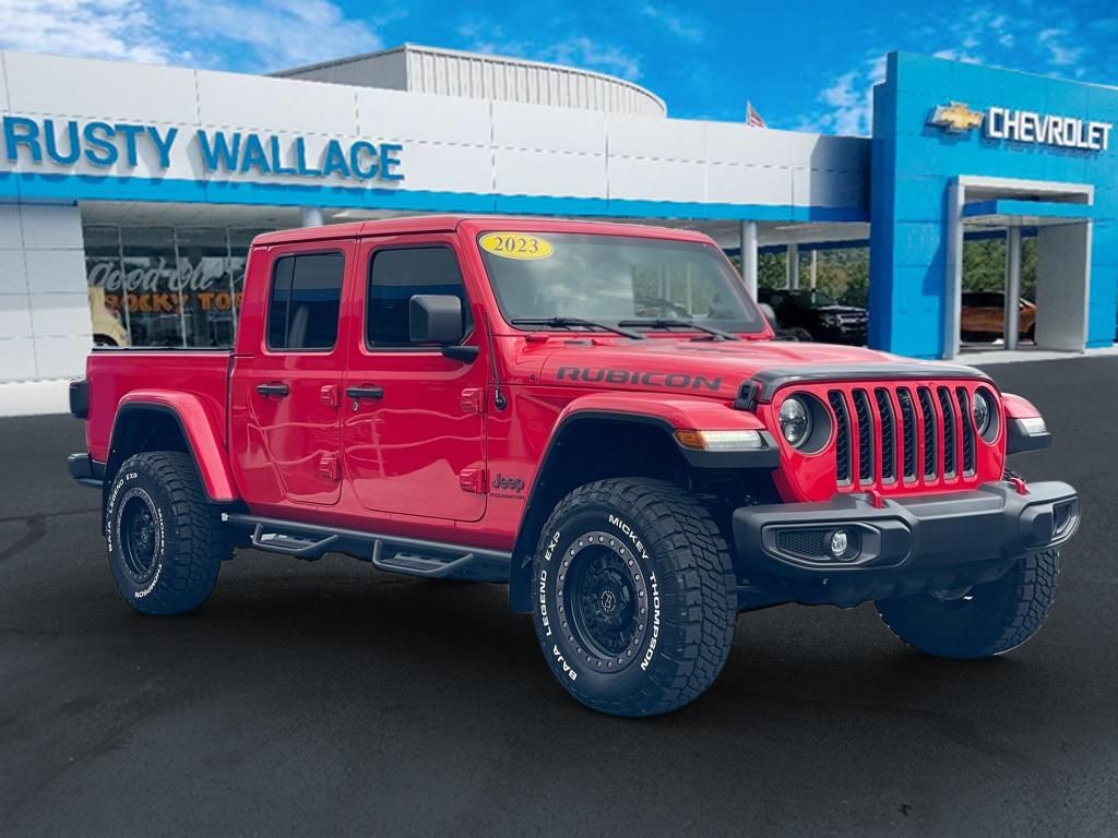 Used 2023 Firecracker Red Clearcoat Jeep Rubicon image 1