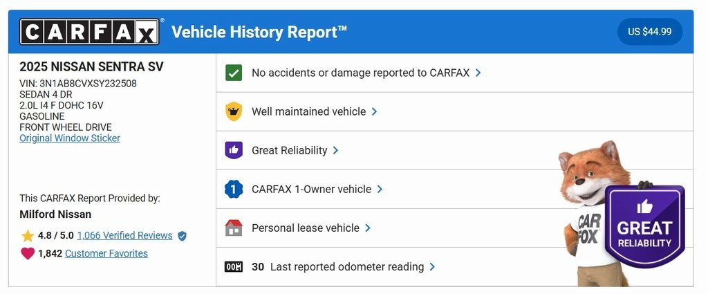 2025 Nissan Sentra SV's photo