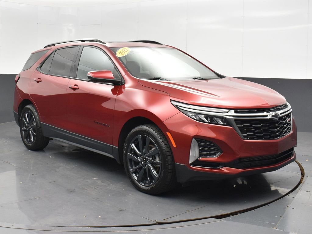 Used 2022 Chevrolet Equinox RS with VIN 3GNAXWEVXNS173975 for sale in Marion, IN