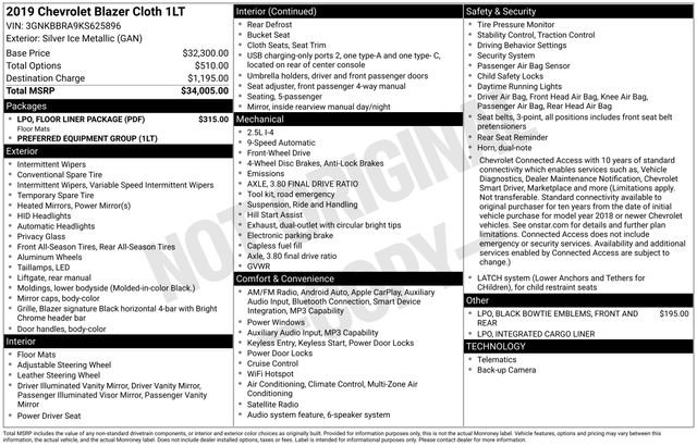 2019 Chevrolet Blazer 1LT