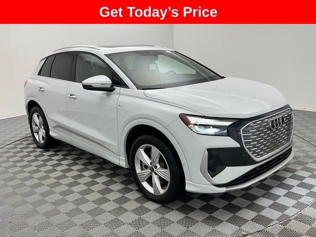 Used 2023 Audi Q4 e-tron Premium Plus with VIN WA1L2BFZ2PP074587 for sale in Des Plaines, IL