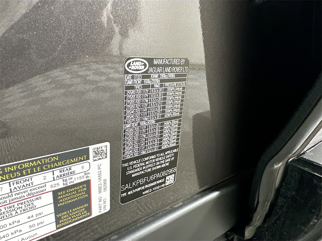 Certified Used 2023 Charente Gray Premium Metallic Land Rover SE image 1