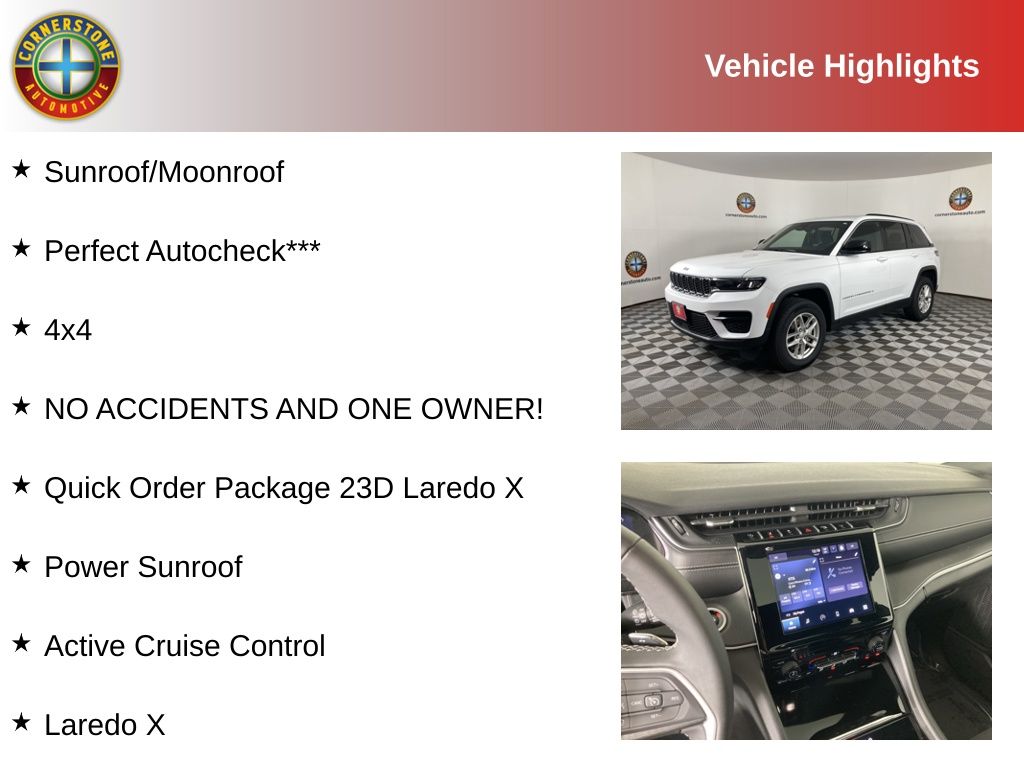 Used 2024 Jeep Grand Cherokee Laredo with VIN 1C4RJHAG9R8582841 for sale in Elk River, Minnesota