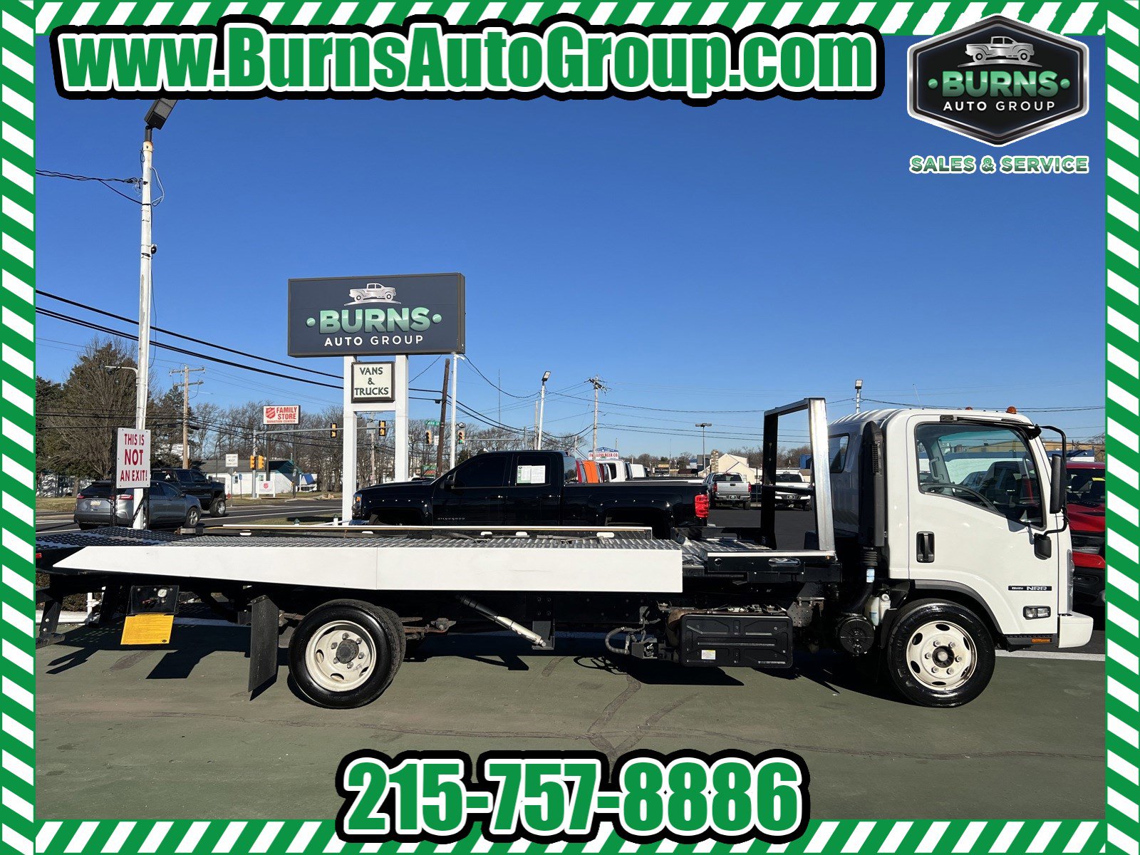 PreOwned 2021 ISUZU NRR Diesel 21ft Rollback Tow Truck FLATBED in