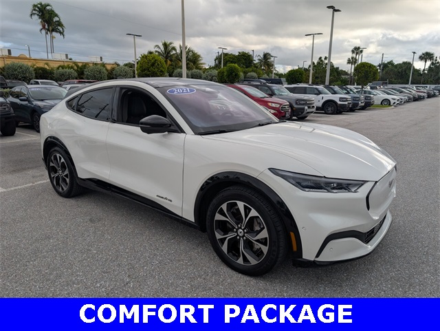 Certified 2021 Ford Mustang Mach-E Premium AWD with VIN 3FMTK3SSXMMA45520 for sale in Delray Beach, FL