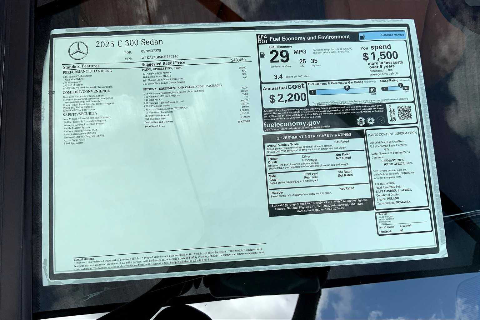 2025 Mercedes Benz C 300 photo 21