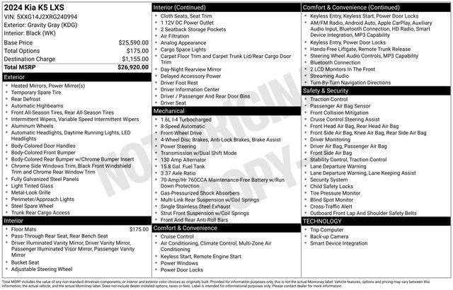 2024 Kia K5 LXS's photo