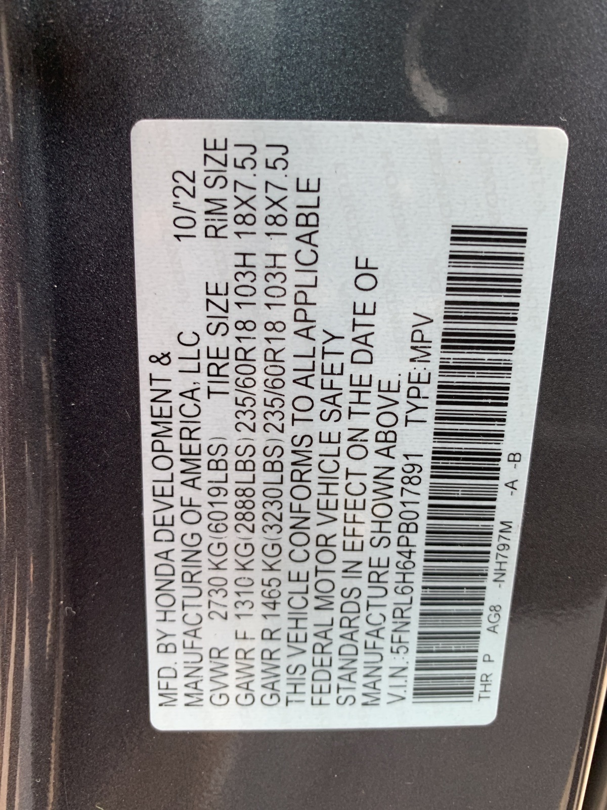 2023 Honda Odyssey EX-L photo 29