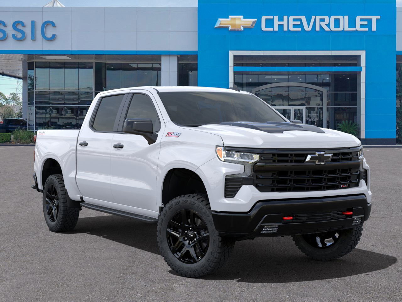 2025 Chevrolet Silverado 1500 LT Trail Boss White at Classic Elite Chevrolet Hwy 6