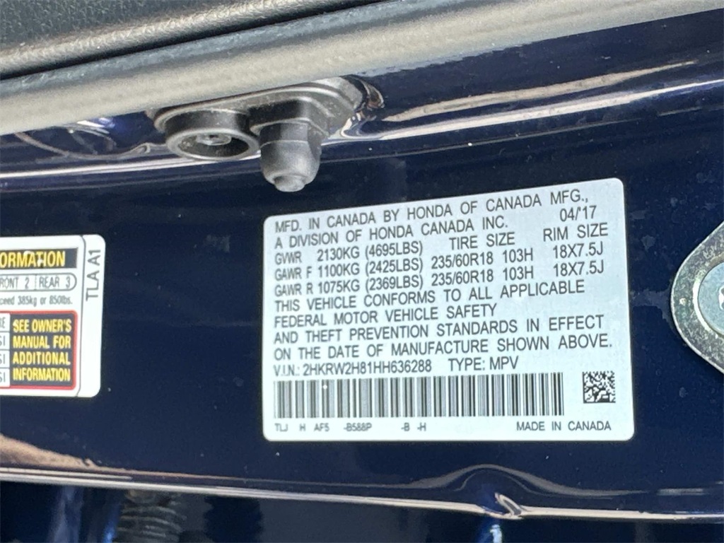 2017 Honda CR-V EX-L photo 31