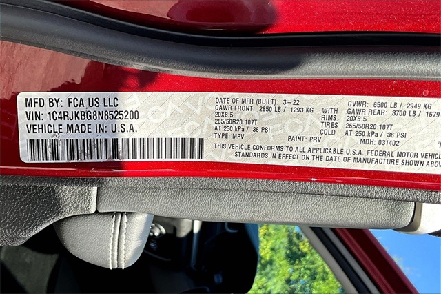 2022 Jeep Grand Cherokee Limited photo 17