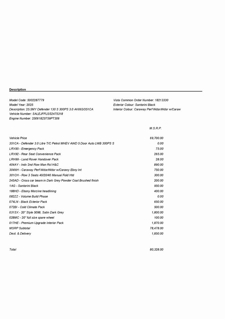 2025 LAND ROVER DEFENDER - Image 2