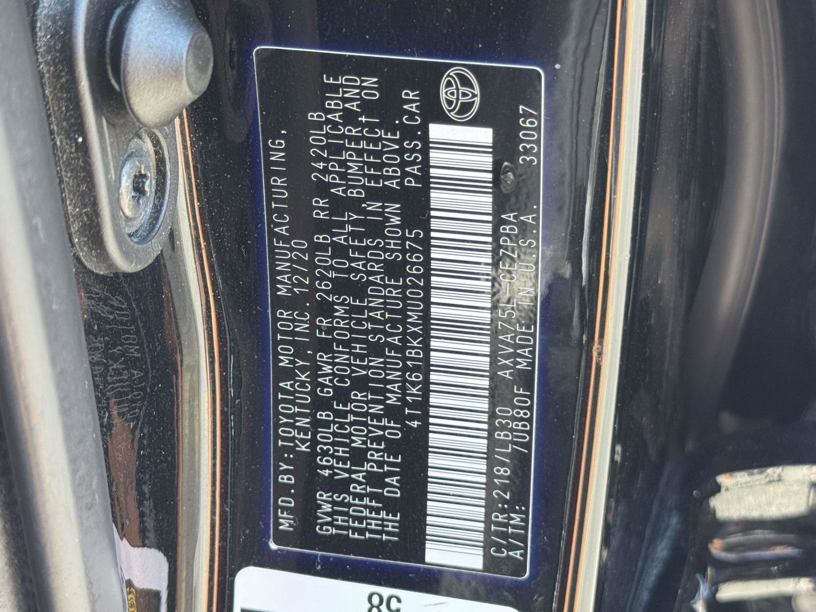2021 Toyota Camry XSE photo 26