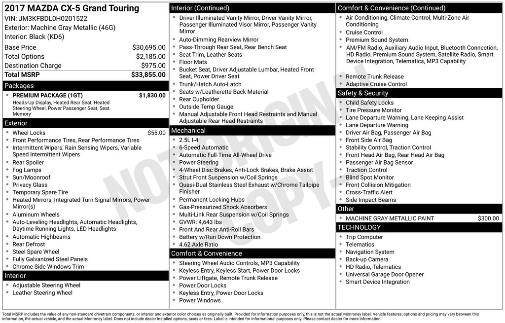 2017 Mazda CX-5 Grand Touring