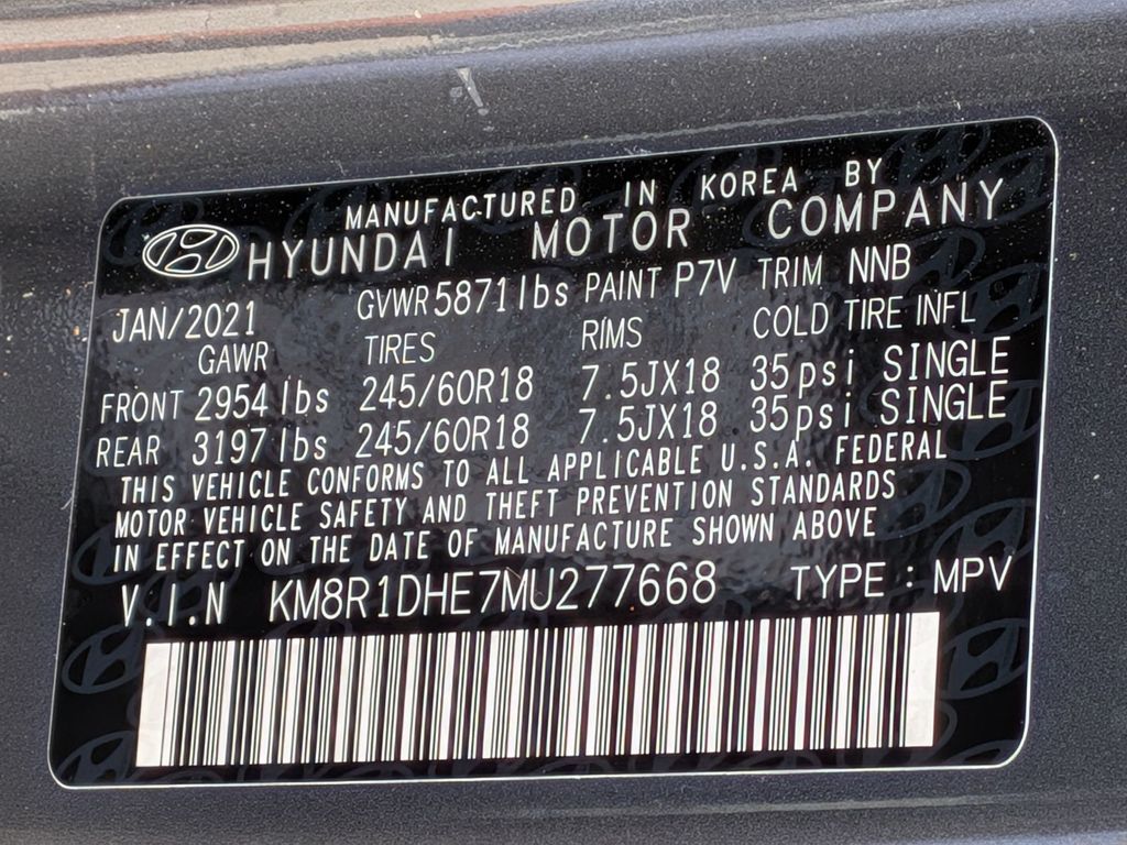 2021 Hyundai Palisade SE photo 28
