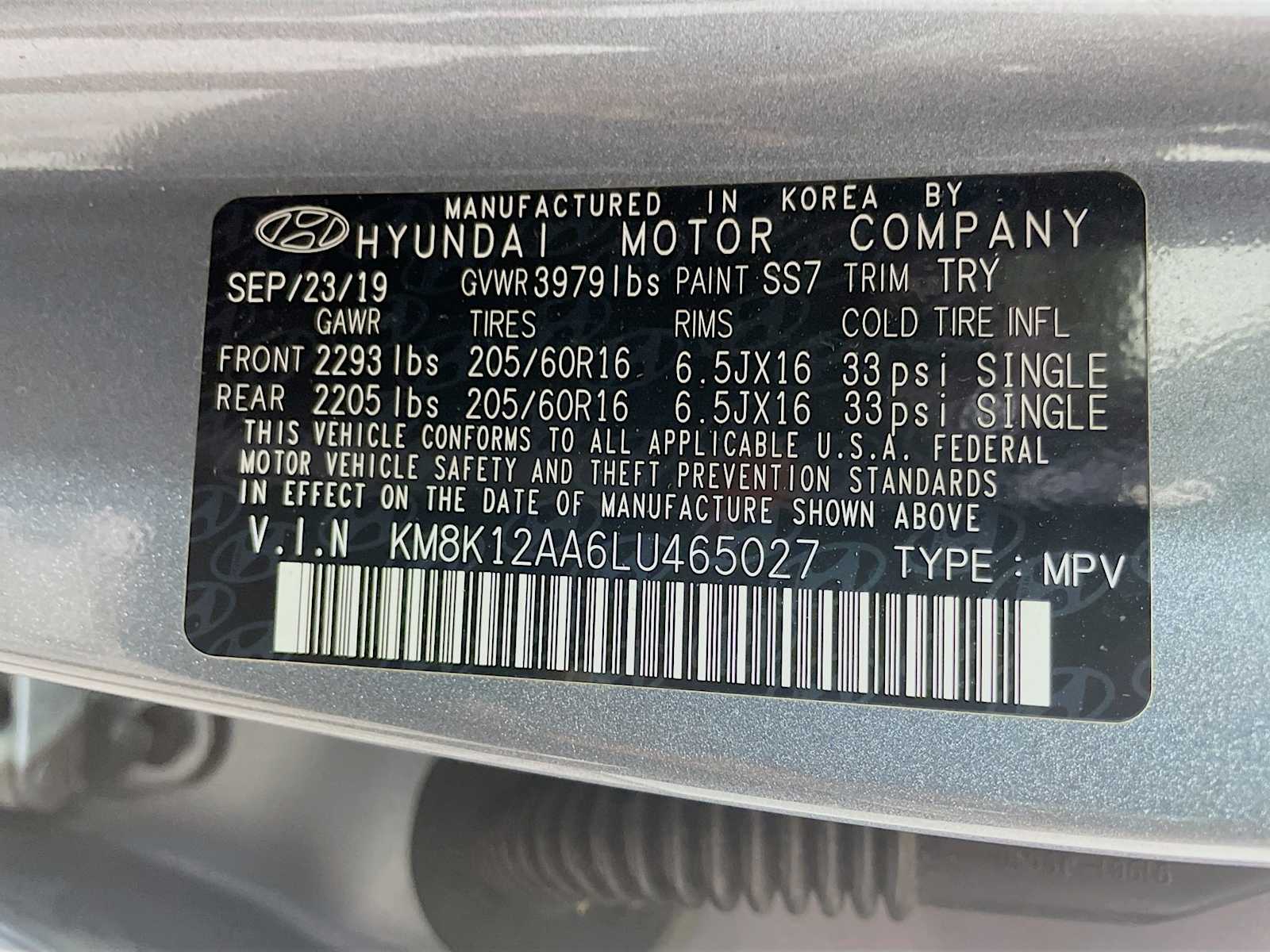 2020 Hyundai Kona SE photo 28