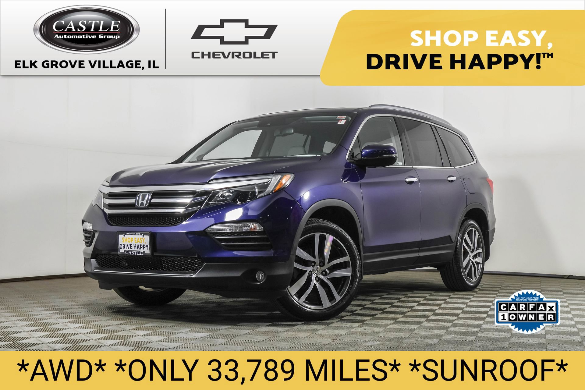 Used 2018 Blue Honda Touring image 1