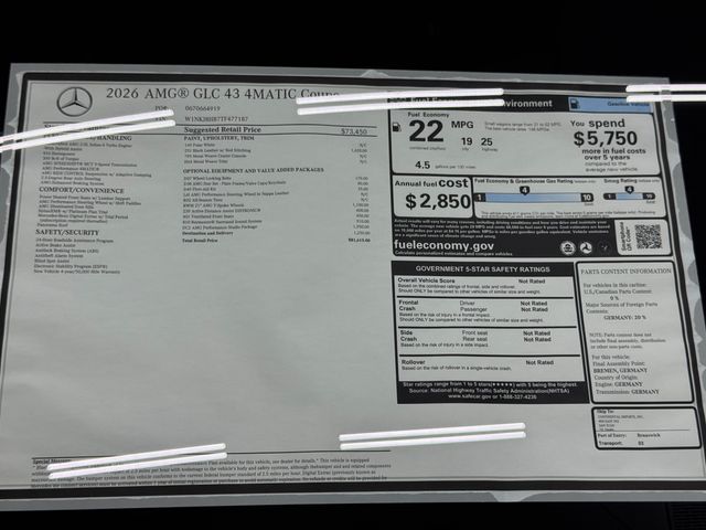 2026 Mercedes Benz GLC AMG 43 4MATIC Coupe photo 41