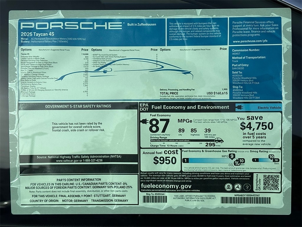 2025 Porsche Taycan 4S photo 37