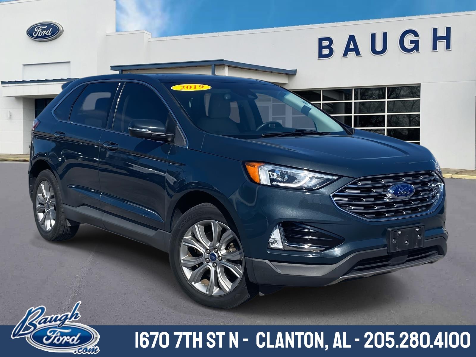 Used 2019 Ford Edge Titanium with VIN 2FMPK4K98KBB02428 for sale in Clanton, AL