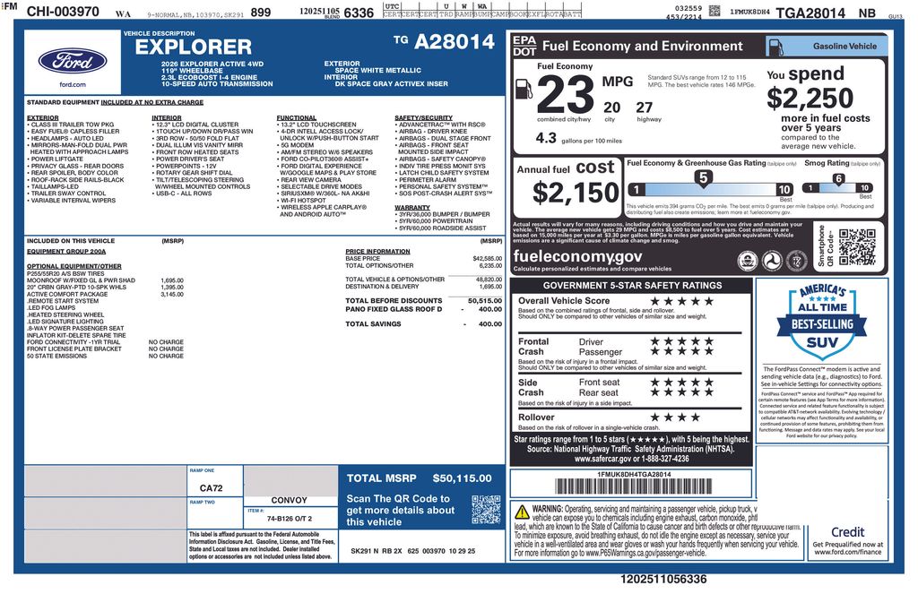 2026 Ford Explorer Active's photo