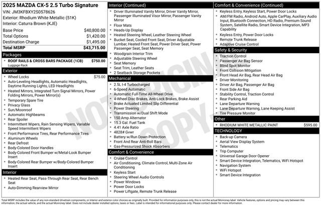 2025 Mazda CX-5 Turbo Signature's photo