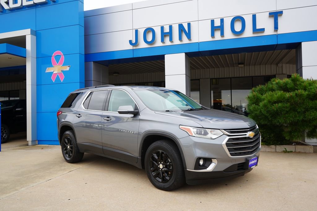 Used 2021 Chevrolet Traverse 3LT with VIN 1GNEVHKWXMJ192221 for sale in Chickasha, OK