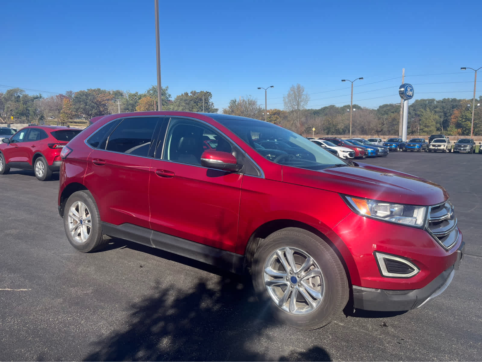 Used 2016 Ford Edge SEL with VIN 2FMPK4J94GBB77815 for sale in Dyersville, IA
