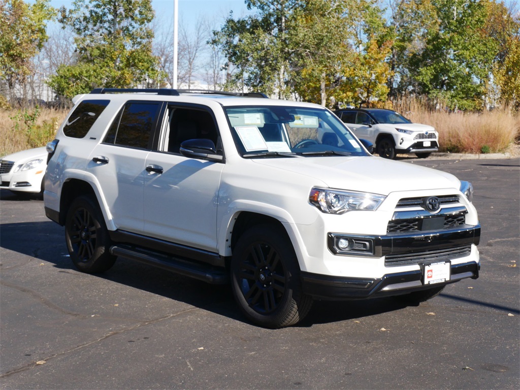 Certified 2021 Toyota 4Runner Night Shade with VIN JTEJU5JR1M5883503 for sale in Minneapolis, Minnesota