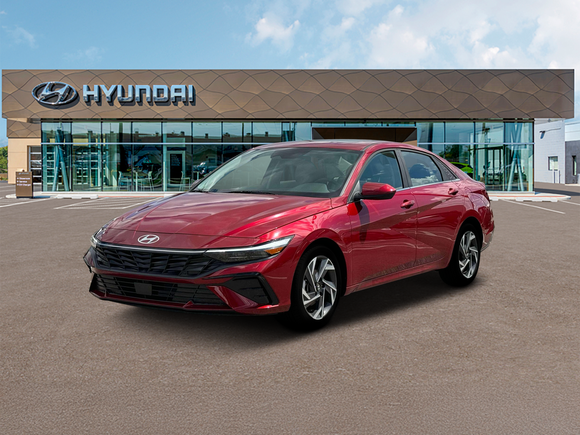 New 2025 Red Hyundai SEL Convenience image 1