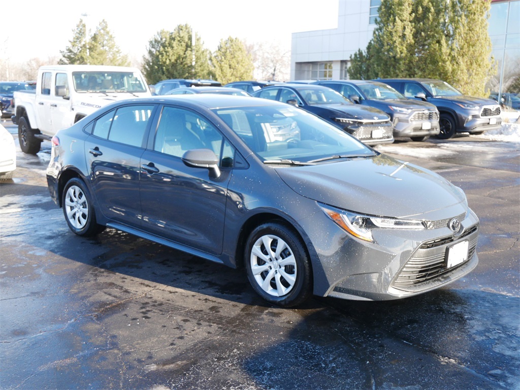 Certified 2024 Toyota Corolla LE with VIN 5YFB4MDE4RP102639 for sale in Minneapolis, Minnesota
