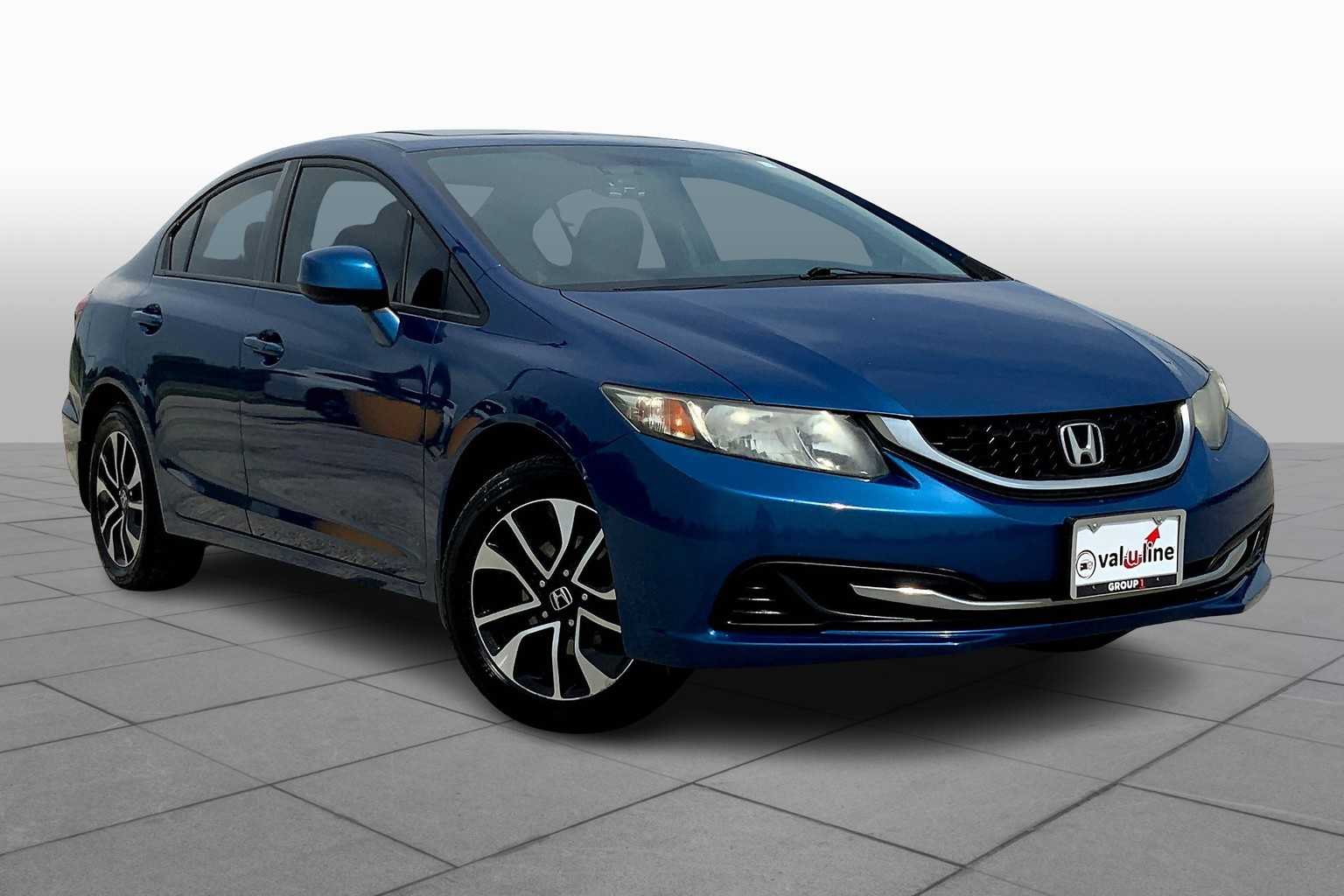 Used 2013 Honda Civic EX with VIN 19XFB2F87DE030655 for sale in Richmond, TX
