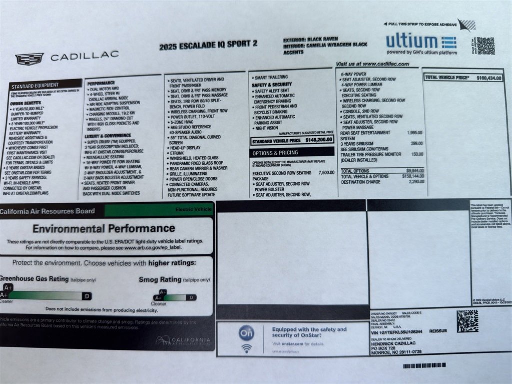 Used 2025 Cadillac Escalade IQ Sport 2 with VIN 1GYTEFKL5SU105244 for sale in Saint Joseph, MO