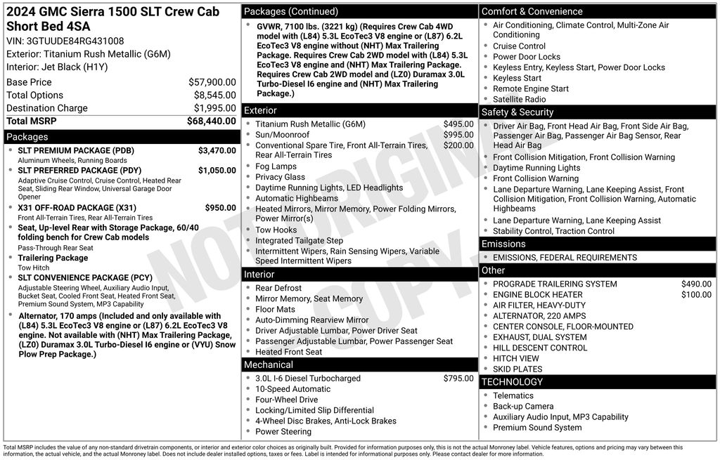 2024 GMC Sierra 1500 SLT's photo