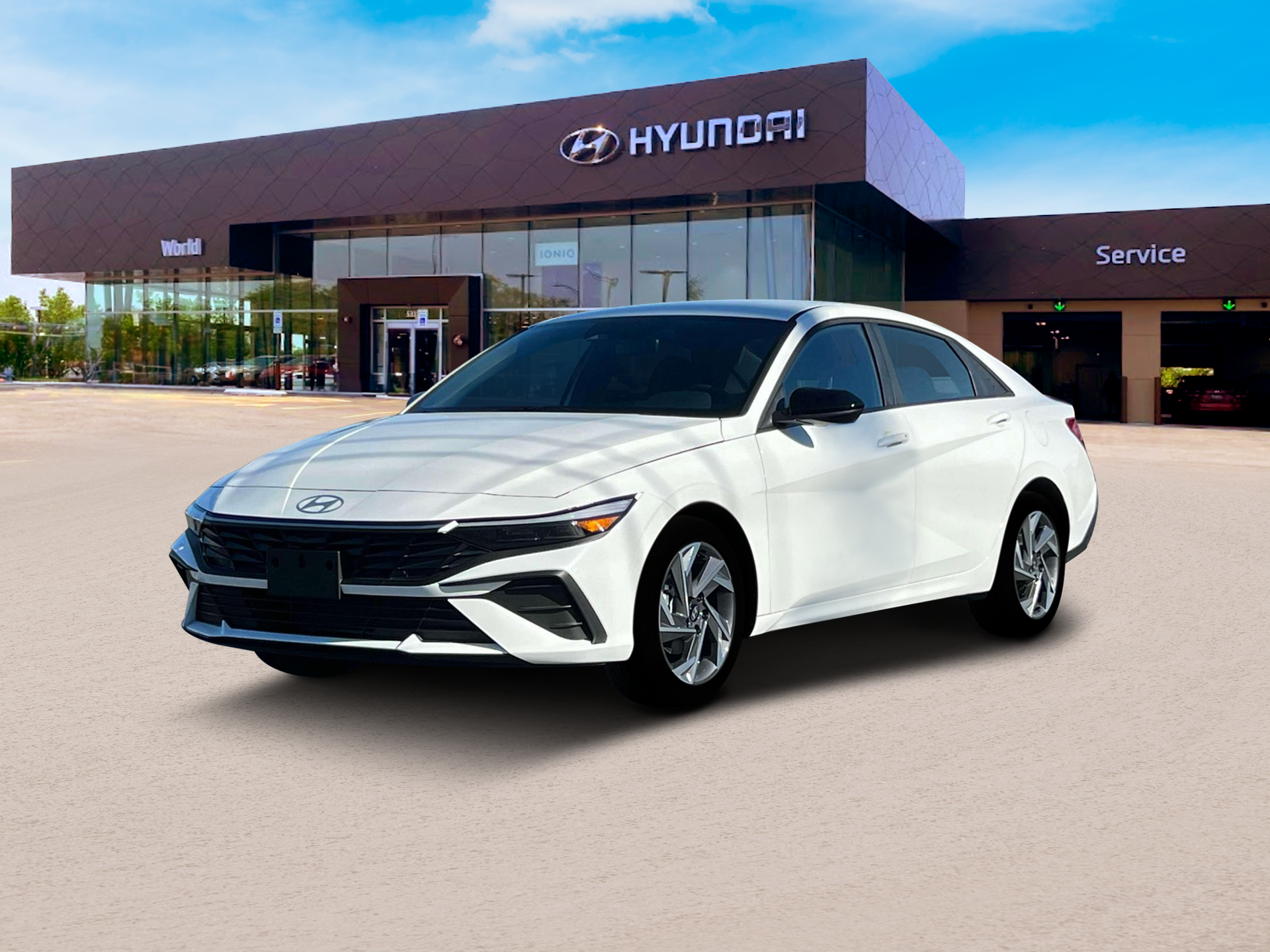 New 2025 Serenity White Hyundai SEL Sport image 1