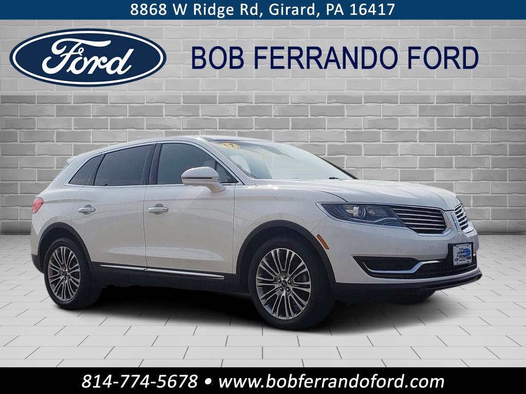 Used 2017 Lincoln MKX Reserve with VIN 2LMPJ8LR4HBL19786 for sale in Girard, PA