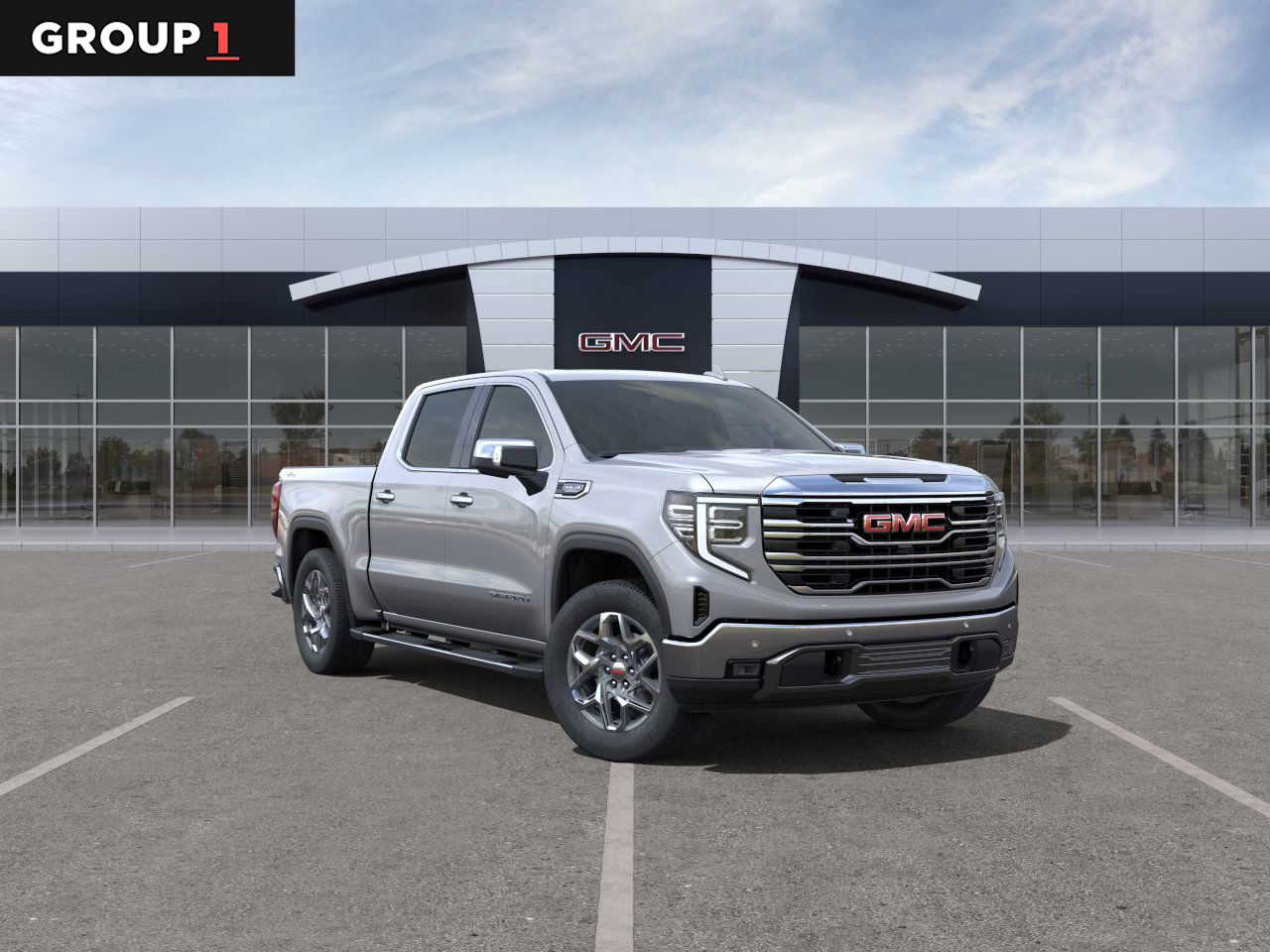 New 2025 Sterling Metallic GMC SLT image 1