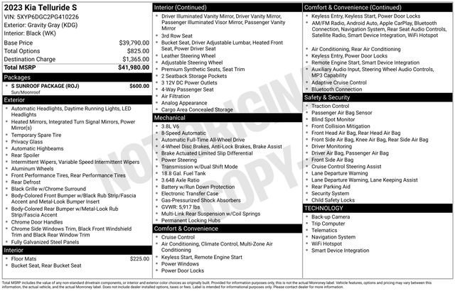 2023 Kia Telluride S's photo