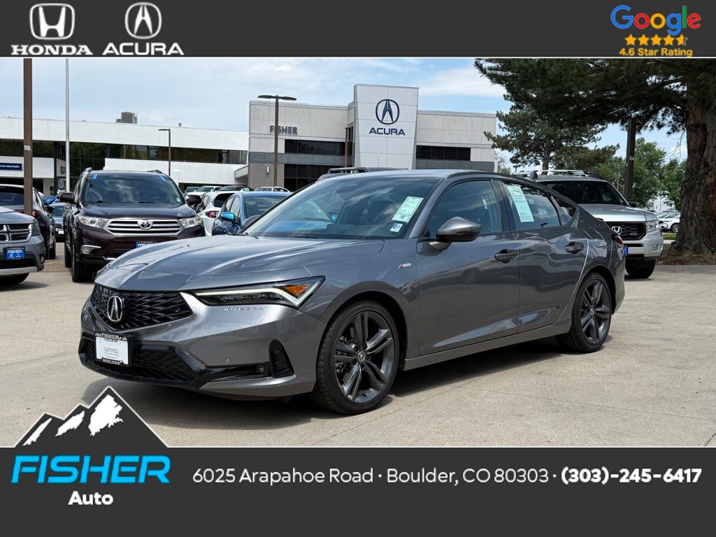 Certified Used 2025 Liquid Carbon Metallic Acura A-SPEC TECH image 1