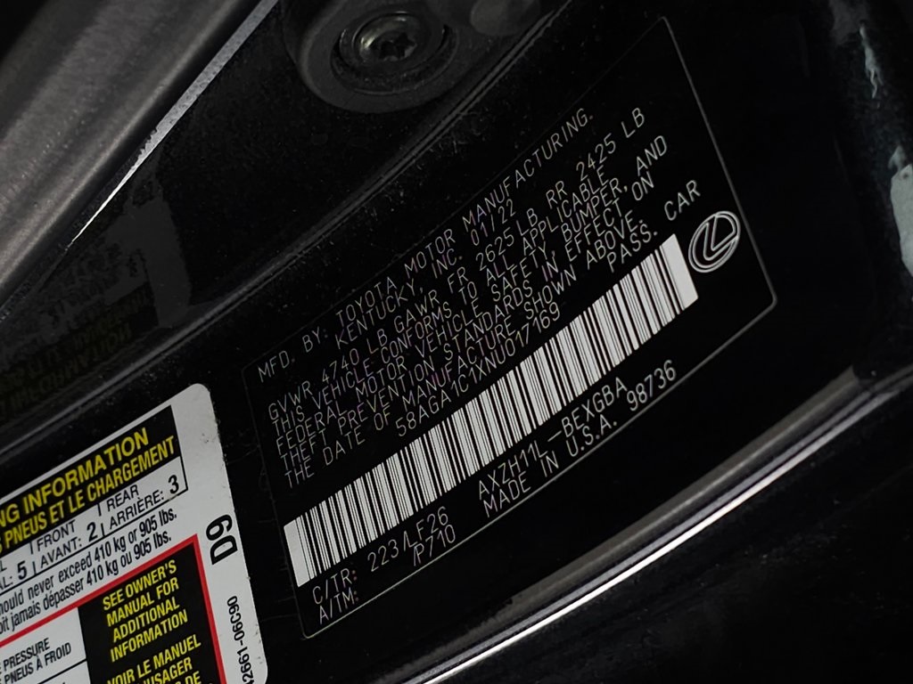 2022 LEXUS ES - Image 33